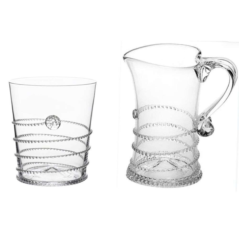 JULISKA  Amalia Clear Glass Tumbler & Creamer SET of 2 REPLACEMENT